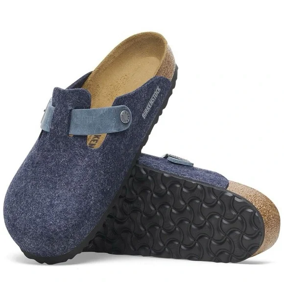 LIKE NEW BIRKENSTOCK Boston Felt/Leather Clogs! - Picture 3 of 14